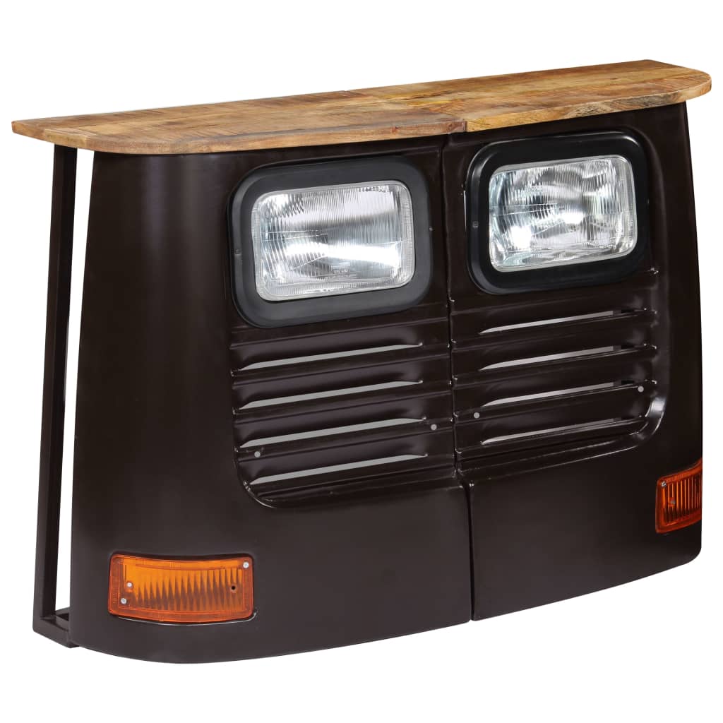 Truck Sideboard Solid Mango Wood Dark Grey