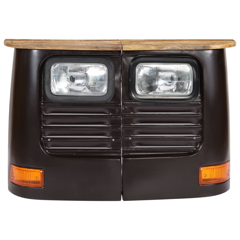 Truck Sideboard Solid Mango Wood Dark Grey