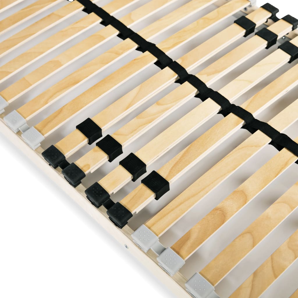 Slatted Bed Base without Mattress with 28 Slats 7 Zones 80x200 cm