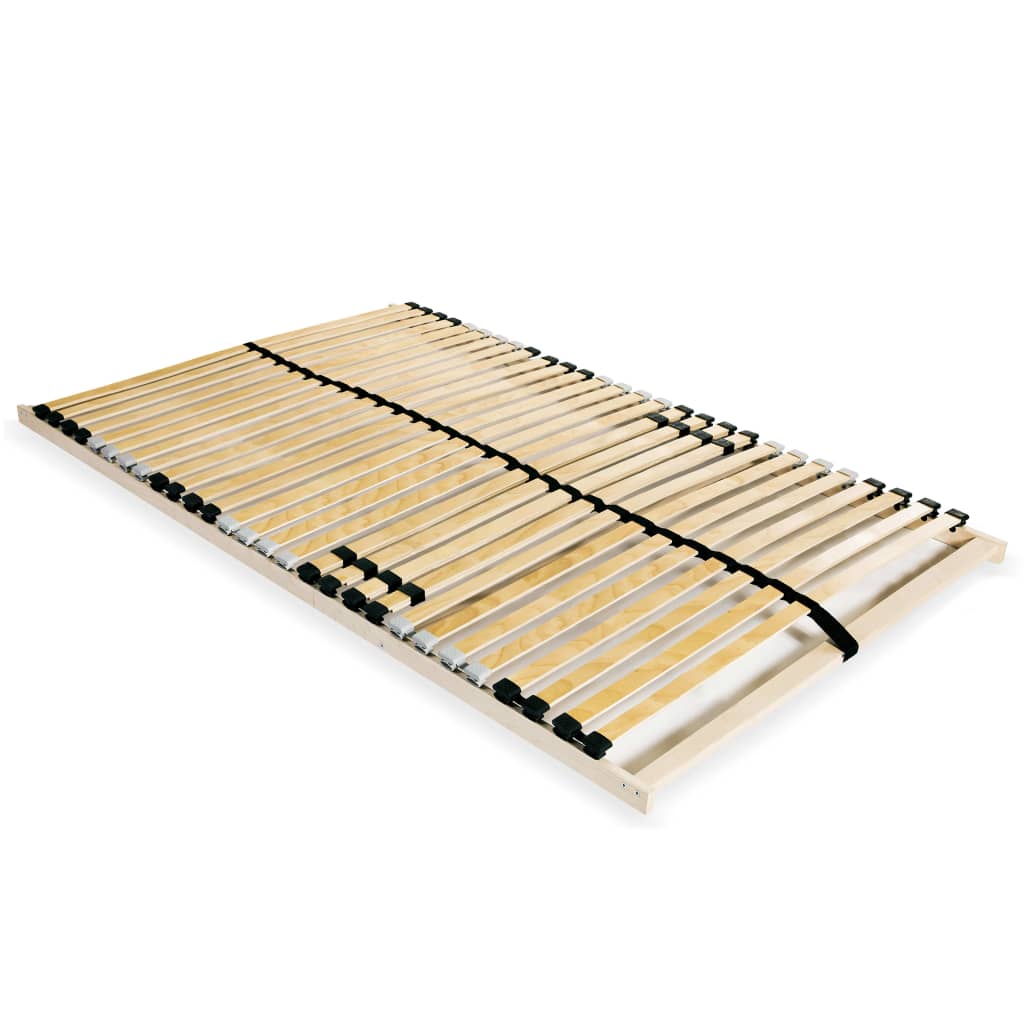 Slatted Bed Base without Mattress with 28 Slats 7 Zones 100x200 cm