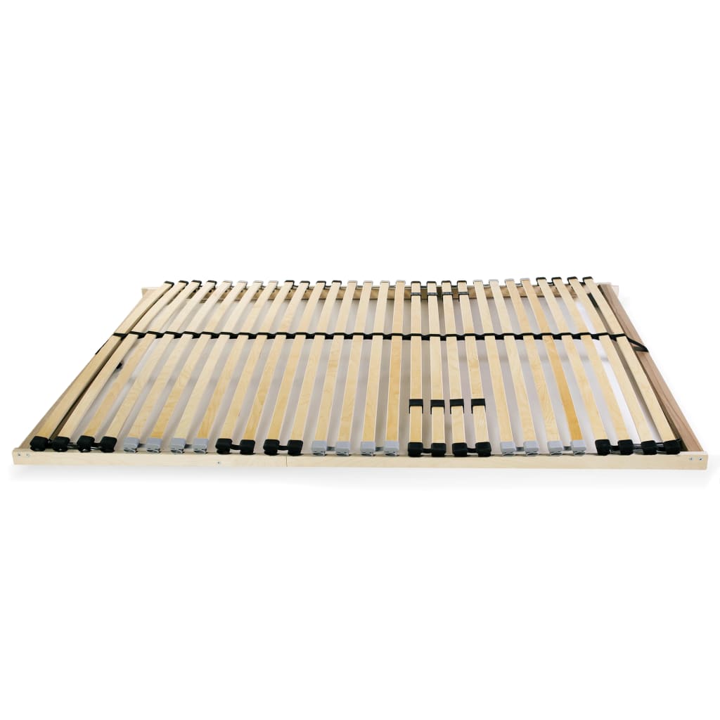 Slatted Bed Base without Mattress with 28 Slats 7 Zones 100x200 cm