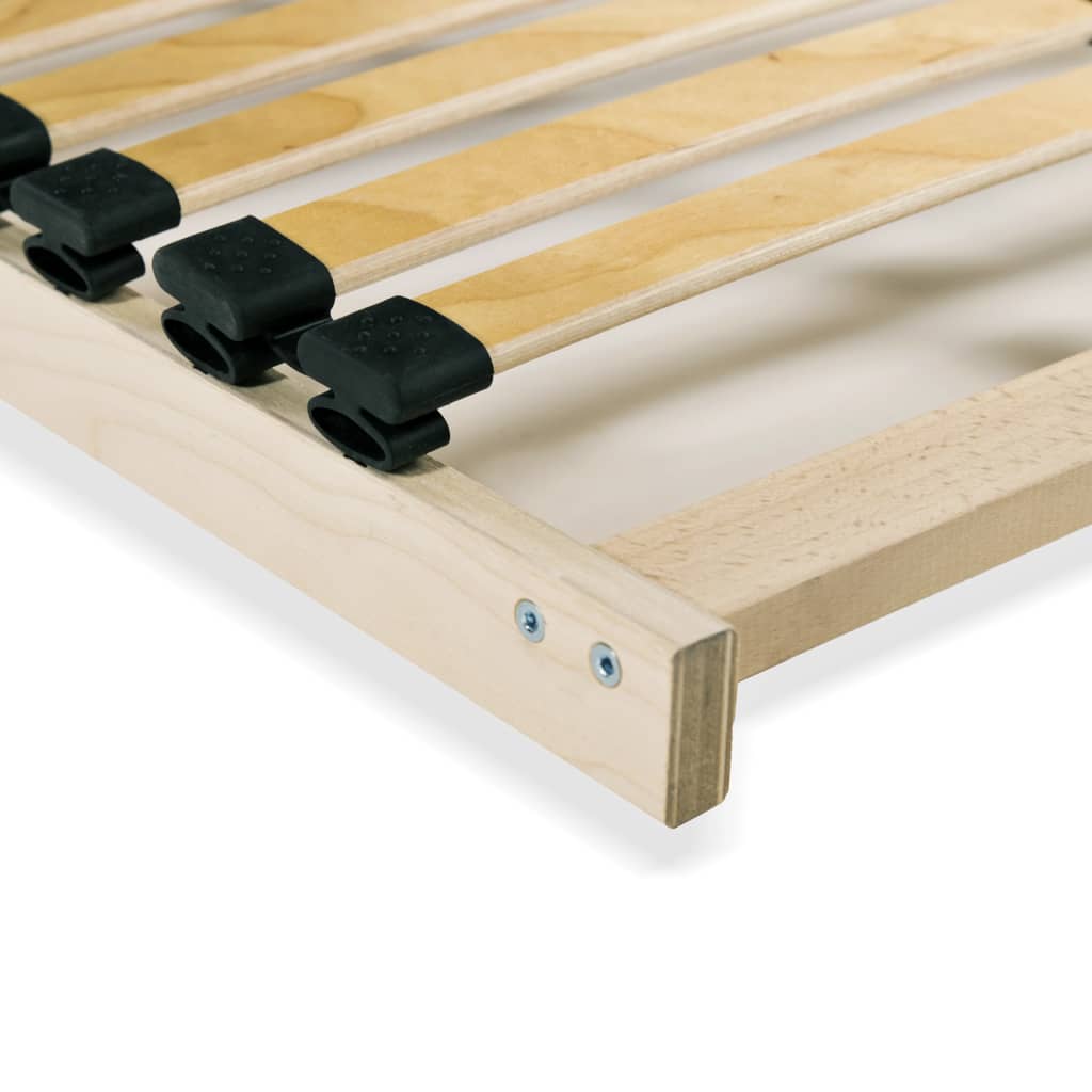 Slatted Bed Base without Mattress with 28 Slats 7 Zones 120x200 cm