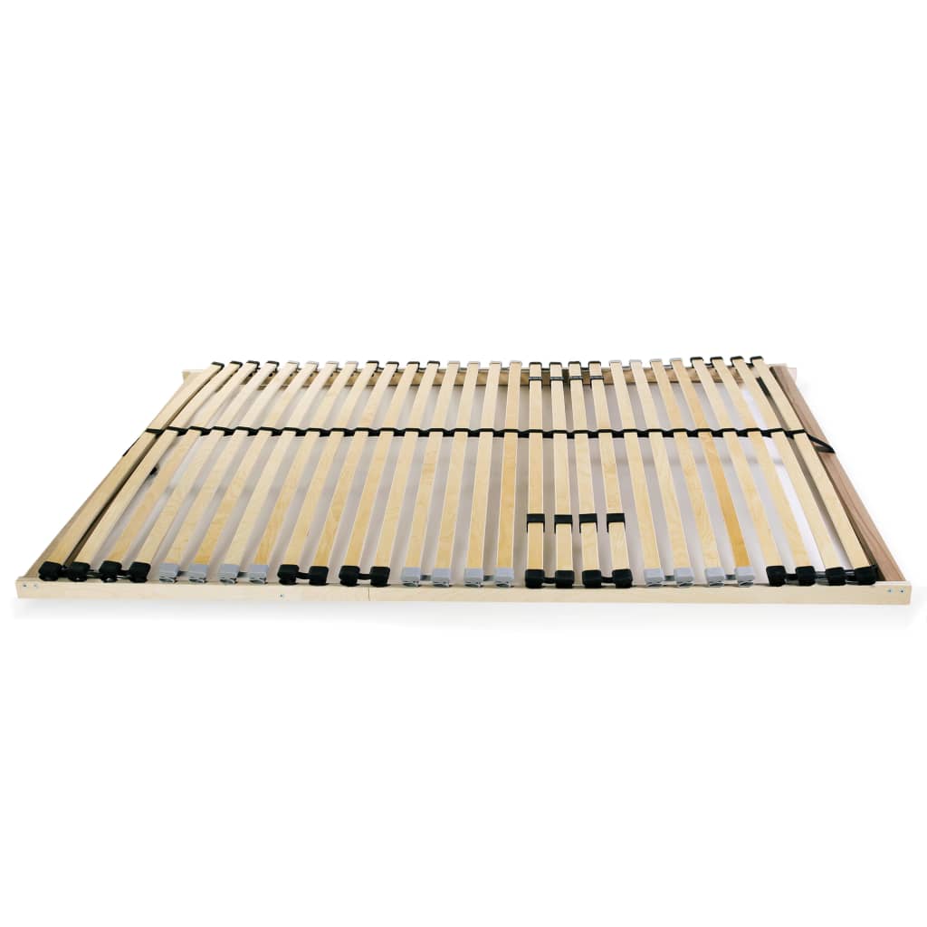 Slatted Bed Base without Mattress with 28 Slats 7 Zones 140x200 cm
