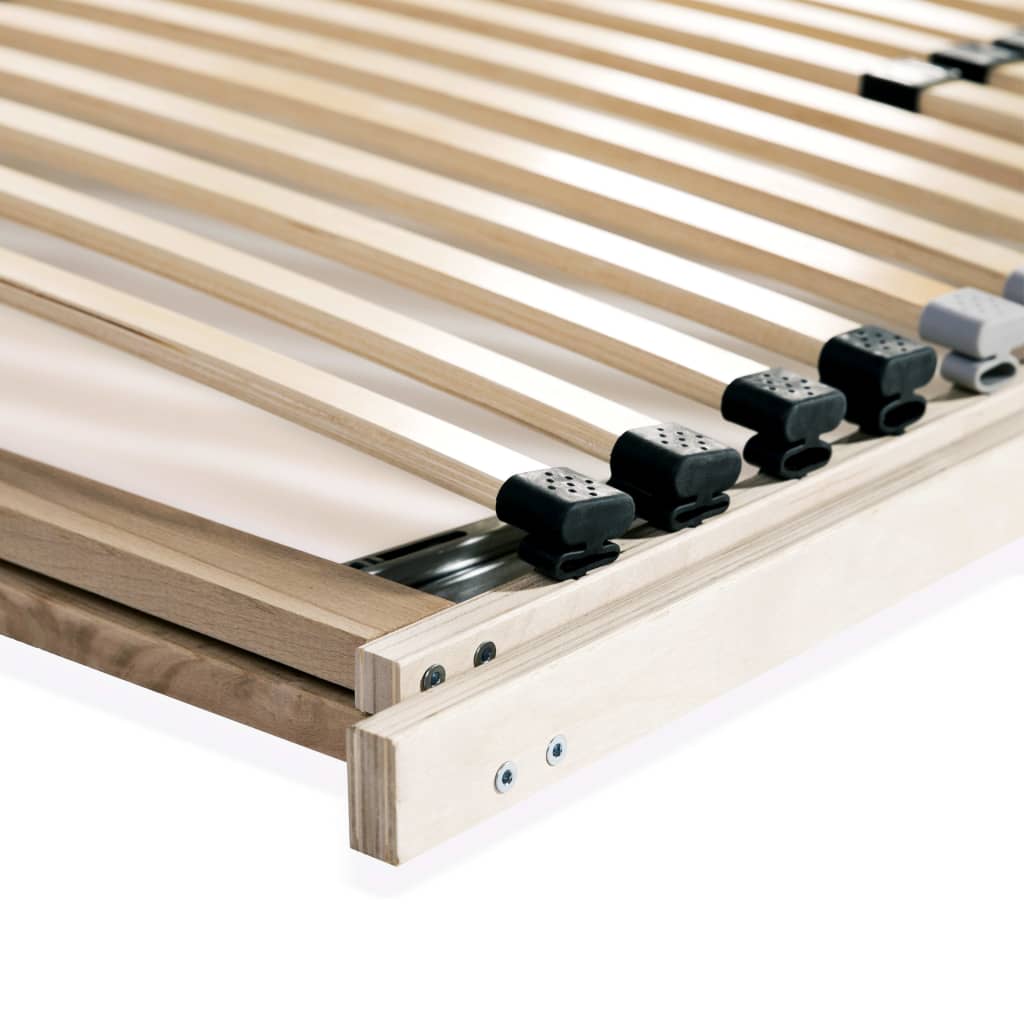 Slatted Bed Base without Mattress with 28 Slats 7 Zones 70x200 cm