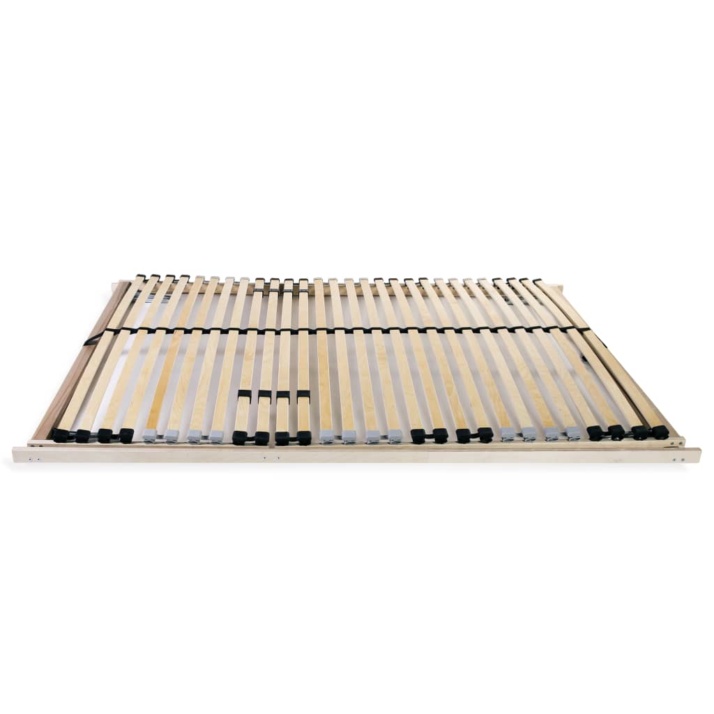 Slatted Bed Base without Mattress with 28 Slats 7 Zones 100x200 cm