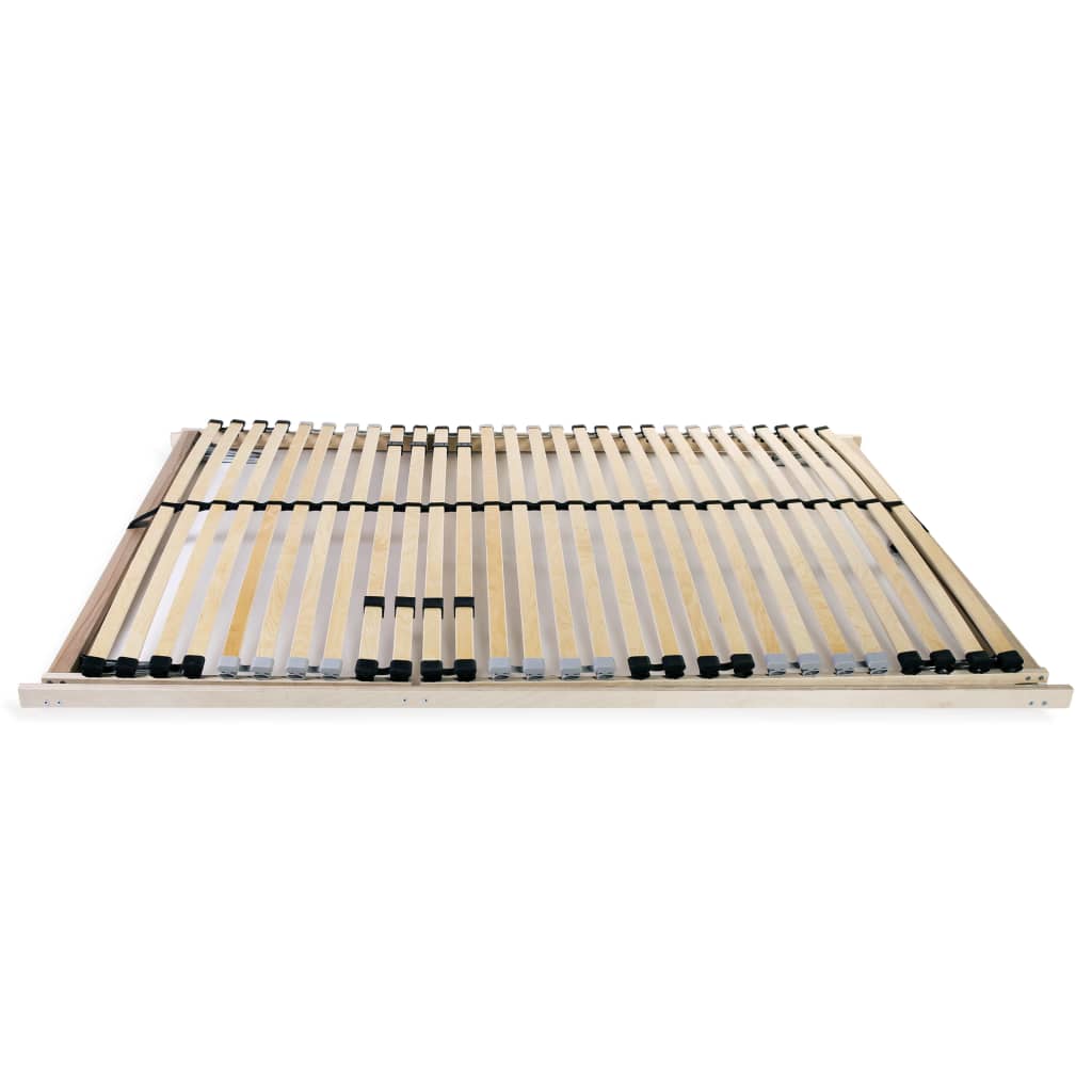 Slatted Bed Base without Mattress with 28 Slats 7 Zones 120x200 cm