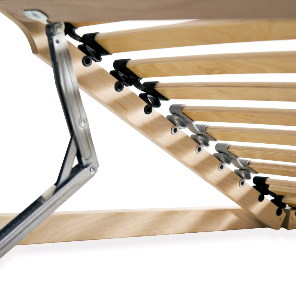 Slatted Bed Base without Mattress with 28 Slats 7 Zones 120x200 cm