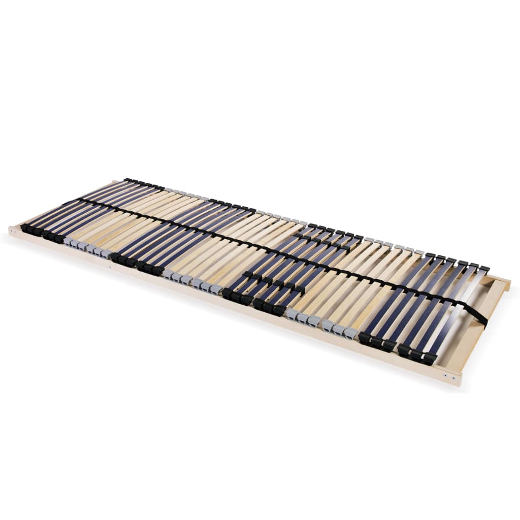 Slatted Bed Base without Mattress with 42 Slats 7 Zones 80x200 cm