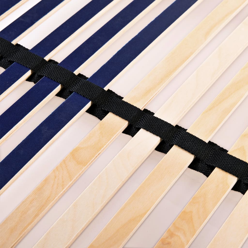 Slatted Bed Base without Mattress with 42 Slats 7 Zones 140x200 cm