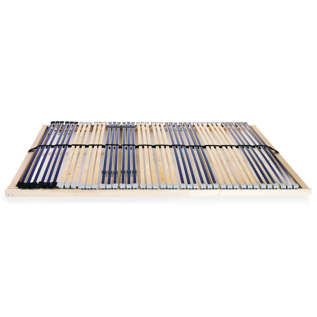 Slatted Bed Base without Mattress with 42 Slats 7 Zones 120x200 cm
