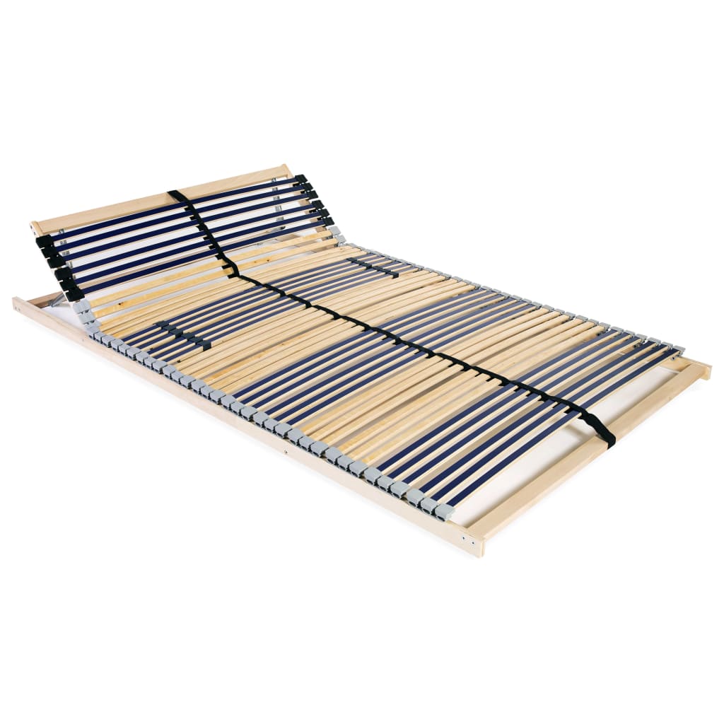 Slatted Bed Base without Mattress with 42 Slats 7 Zones 140x200 cm