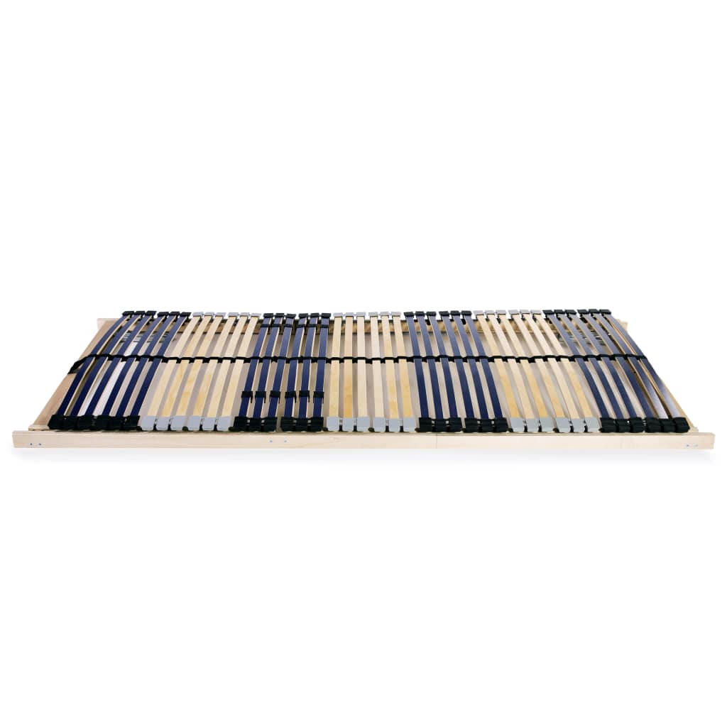 Slatted Bed Base without Mattress with 42 Slats 7 Zones 90x200 cm
