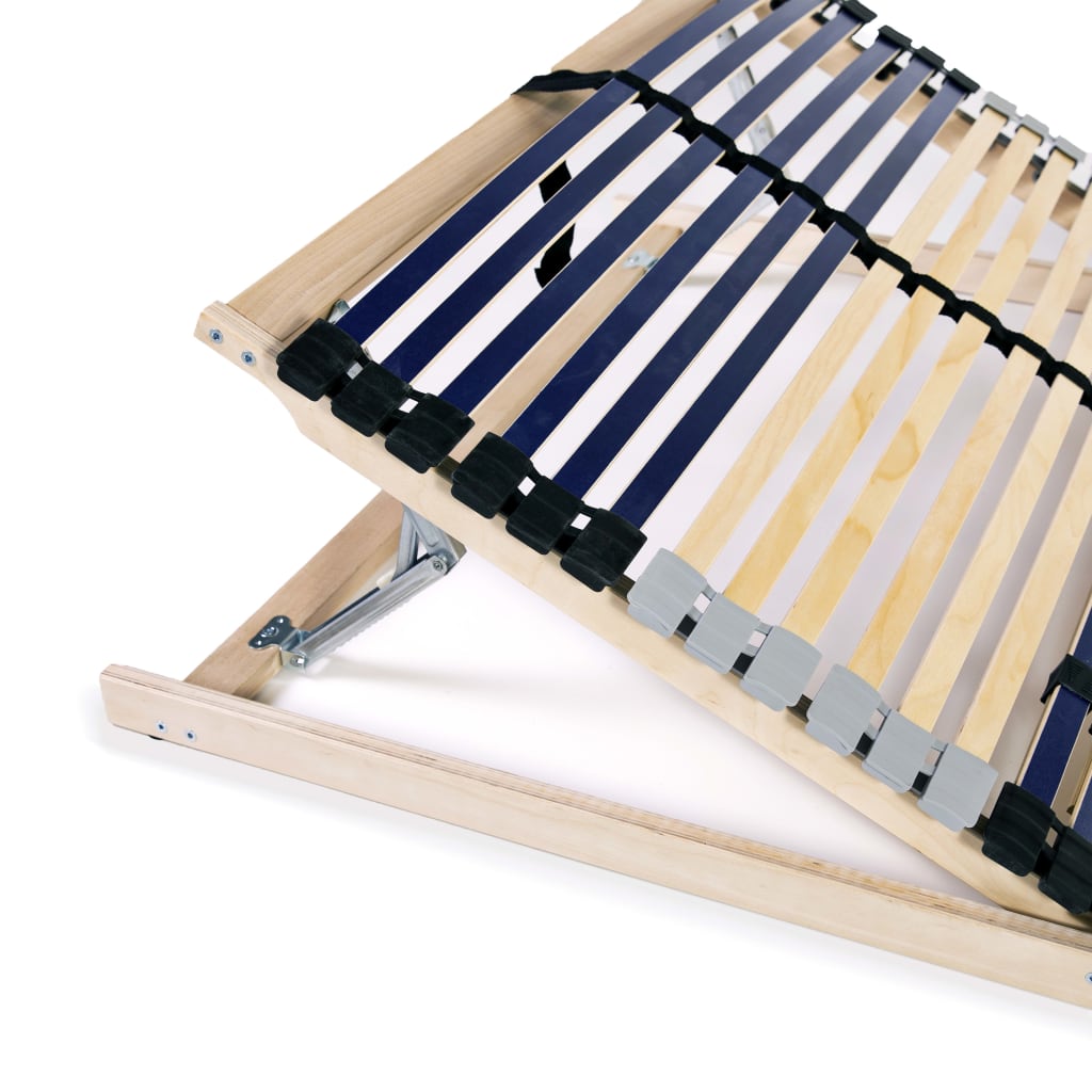 Slatted Bed Base without Mattress with 42 Slats 7 Zones 100x200 cm