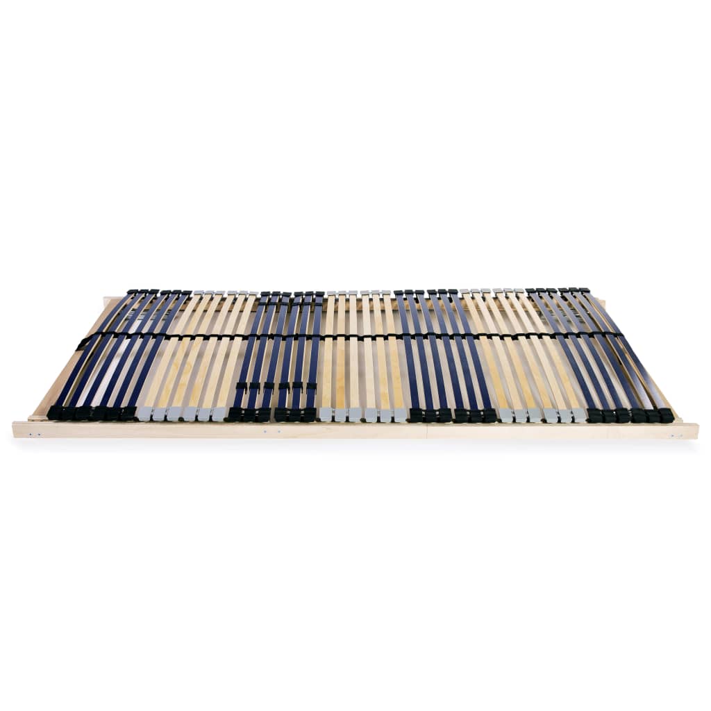 Slatted Bed Base without Mattress with 42 Slats 7 Zones 140x200 cm