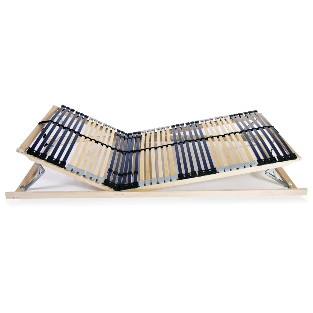 Slatted Bed Base without Mattress with 42 Slats 7 Zones 140x200 cm