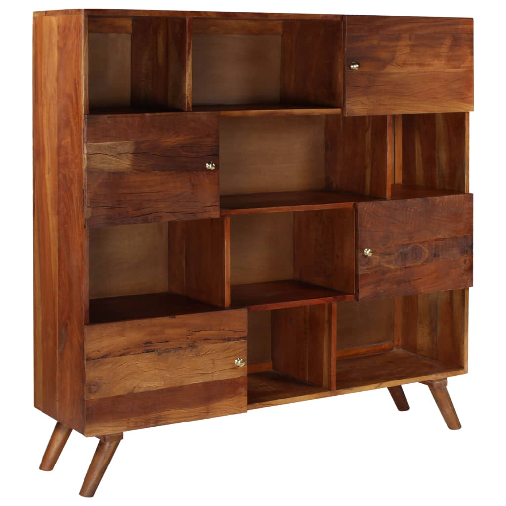 Highboard Solid Reclaimed Wood 150x40x152 cm