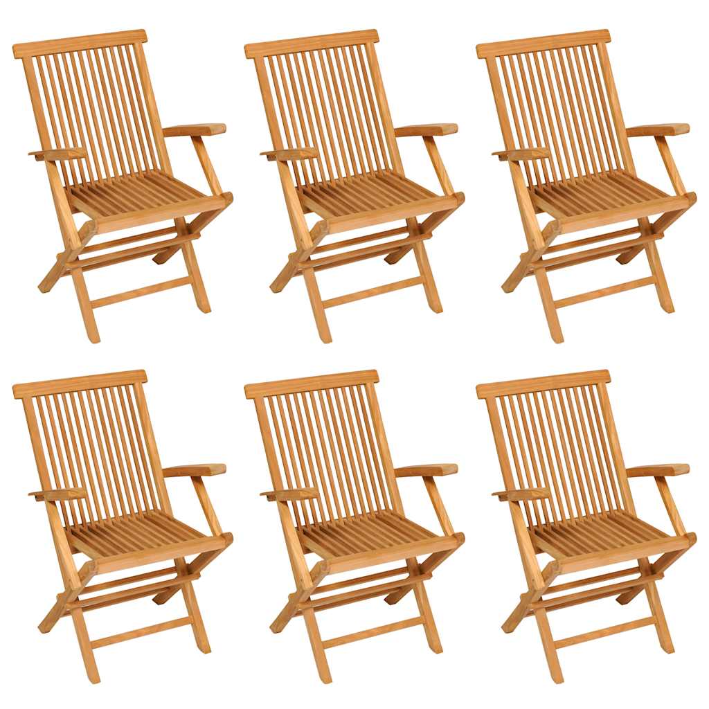 7 Piece Outdoor Dining Set Solid Teak Wood