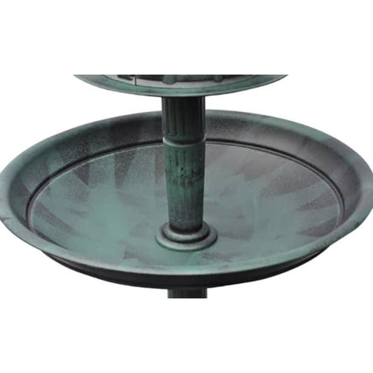 Bird Bath/ Feeder With Solar Light
