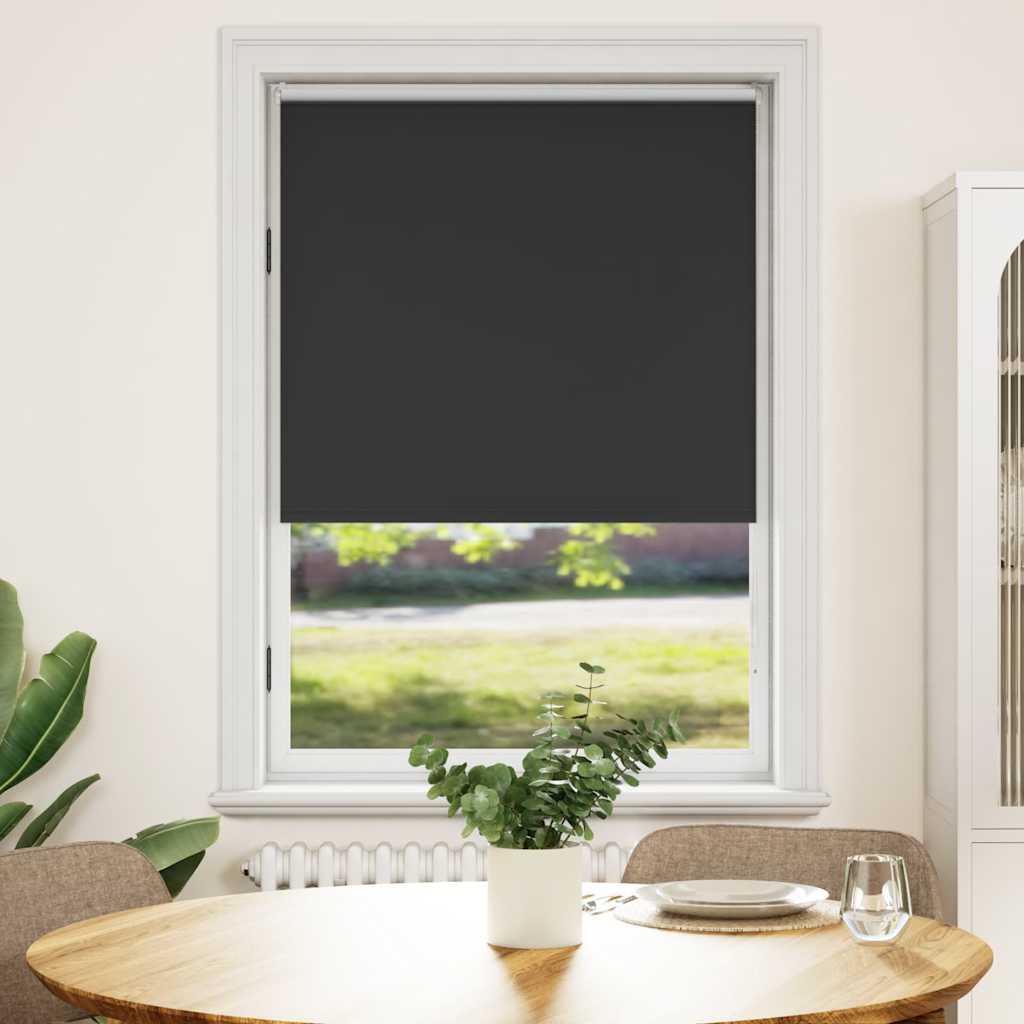 Roller Blind Blackout 120 x 175 cm Black