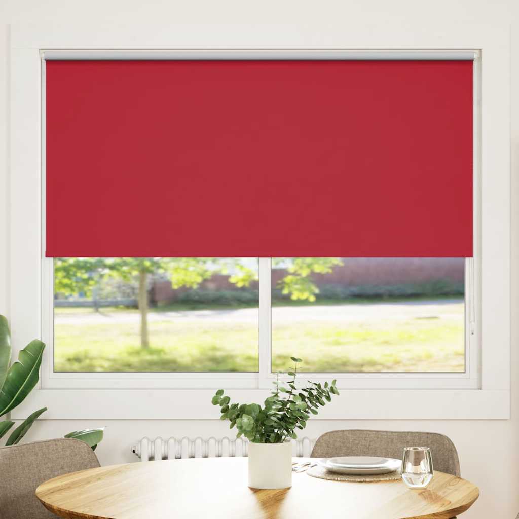 Roller Blind Blackout 160 x 175 cm Red