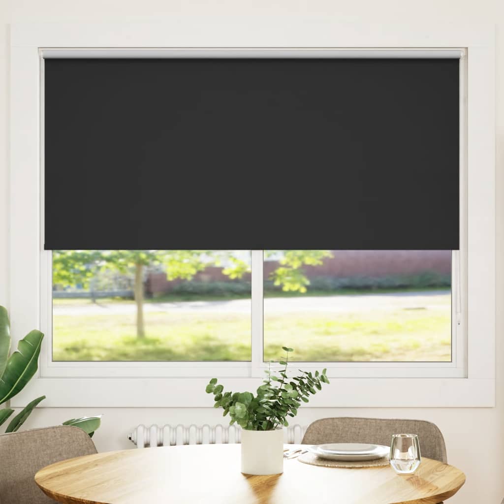 Roller Blind Blackout 160 x 175 cm Black