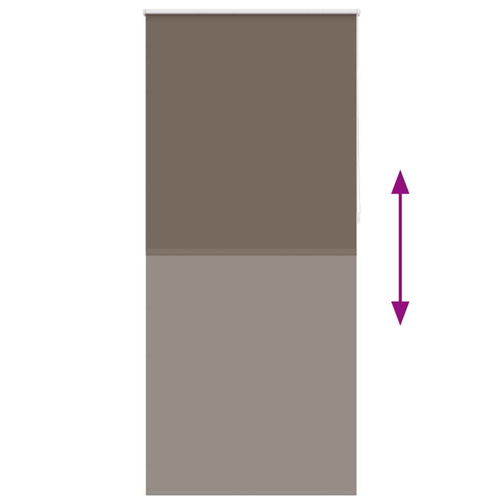 Roller Blind Blackout 80 x 230 cm Coffee