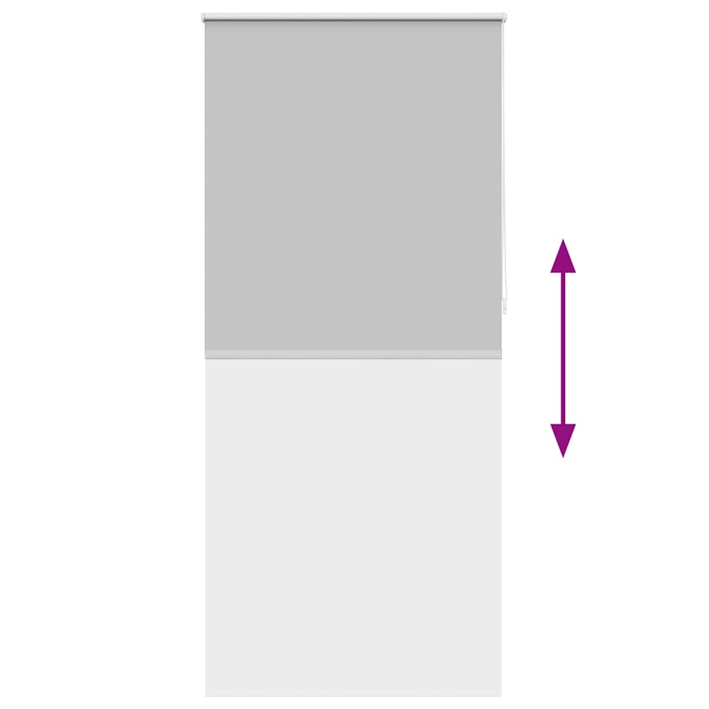 Roller Blind Blackout 80 x 230 cm Grey