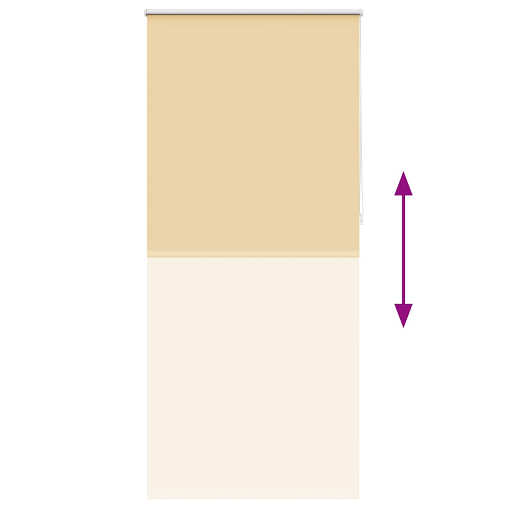 Roller Blind Blackout 100 x 230 cm Beige