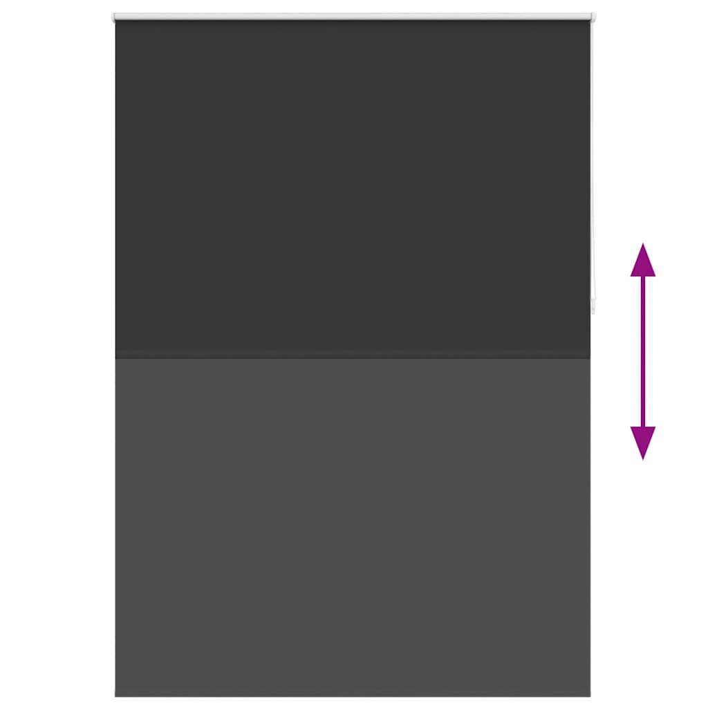 Roller Blind Blackout 160 x 230 cm Black