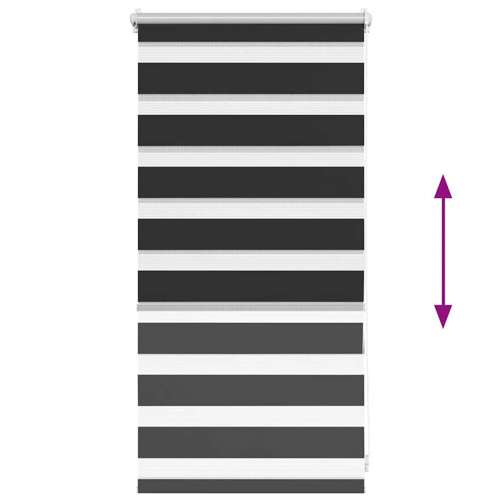 Zebra Blind 40 x 100 cm Black