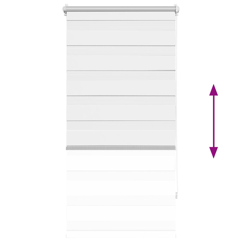 Zebra Blind 80 x 150 cm White