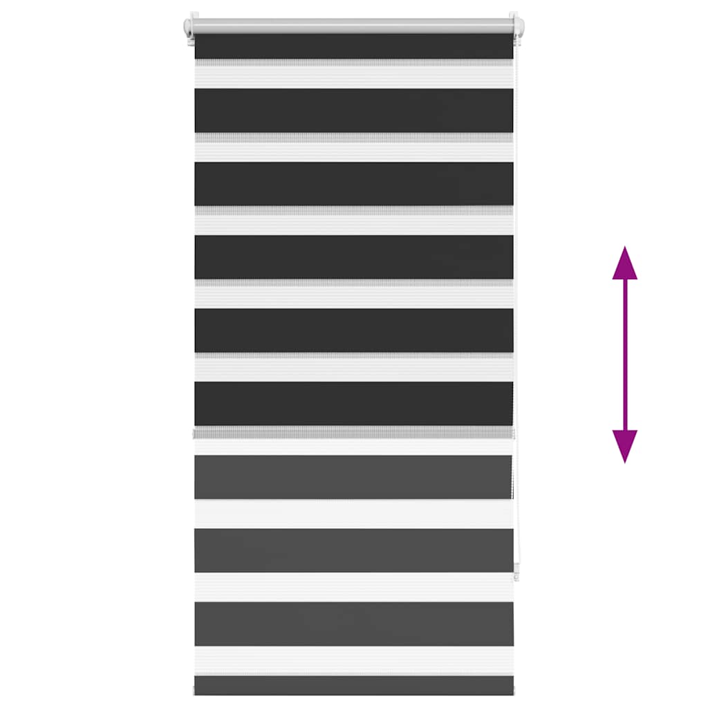 Zebra Blind 80 x 150 cm Black