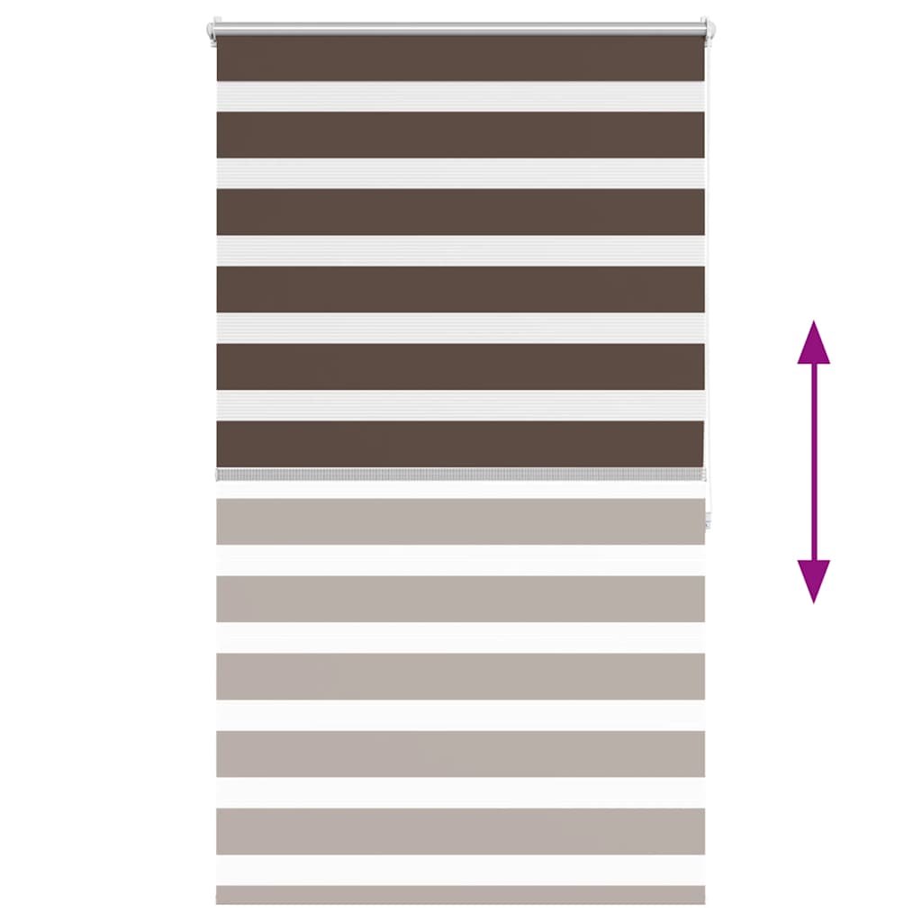 Zebra Blind 80 x 175 cm Coffee