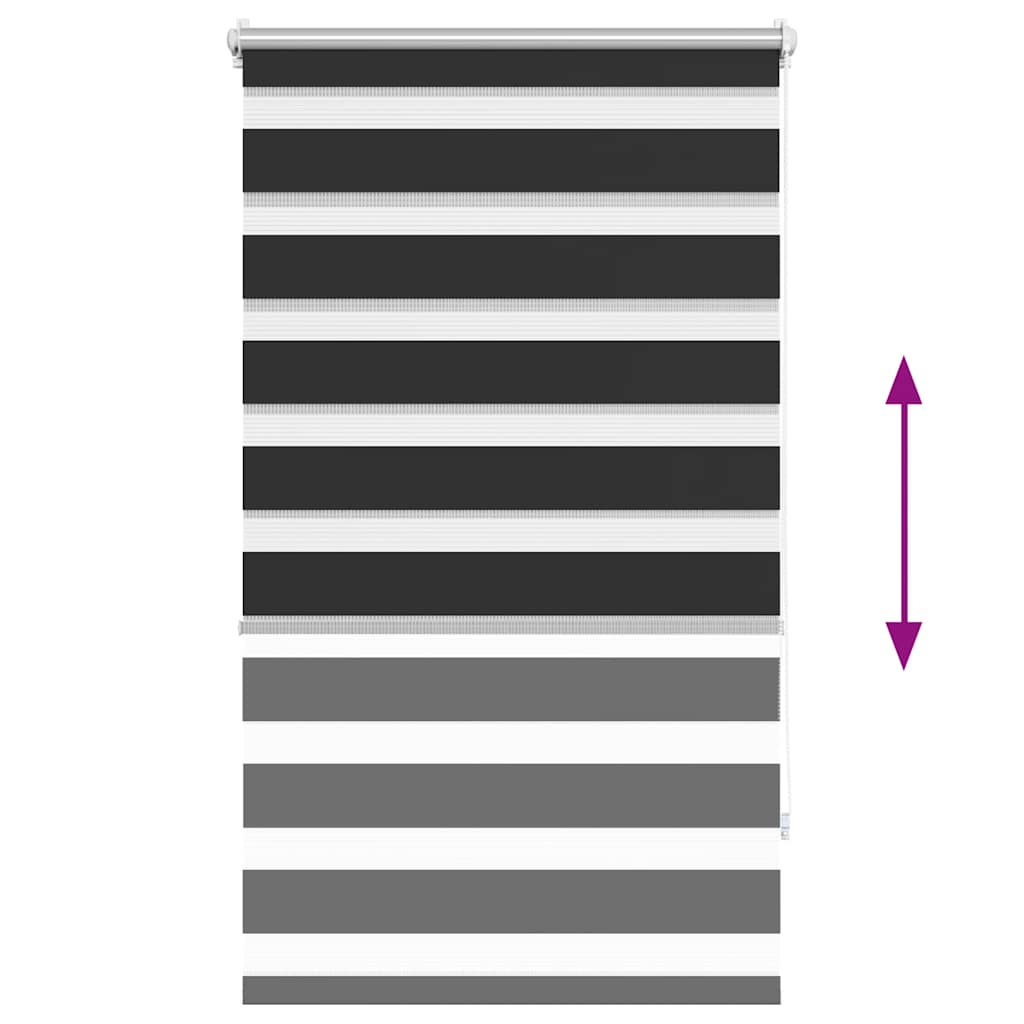 Zebra Blind 90 x 150 cm Black