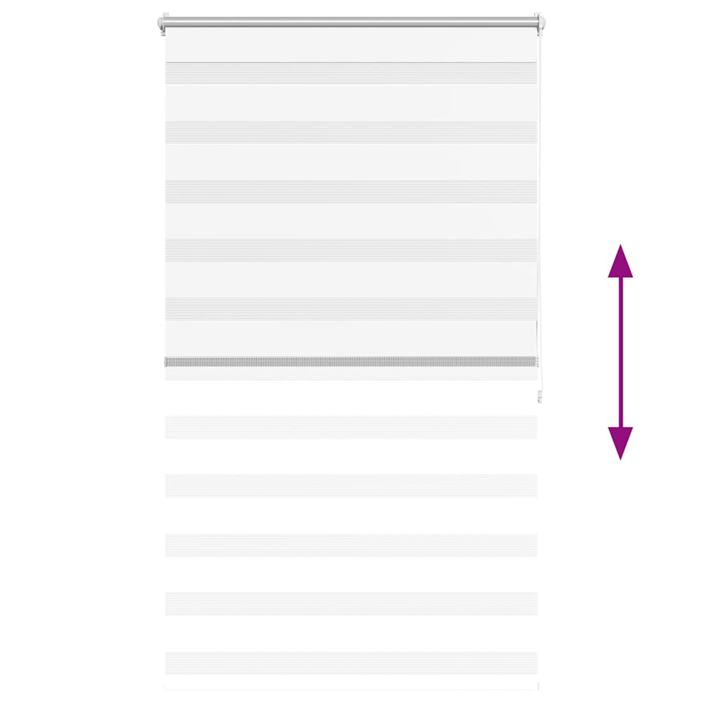 Zebra Blind 100 x 175 cm White