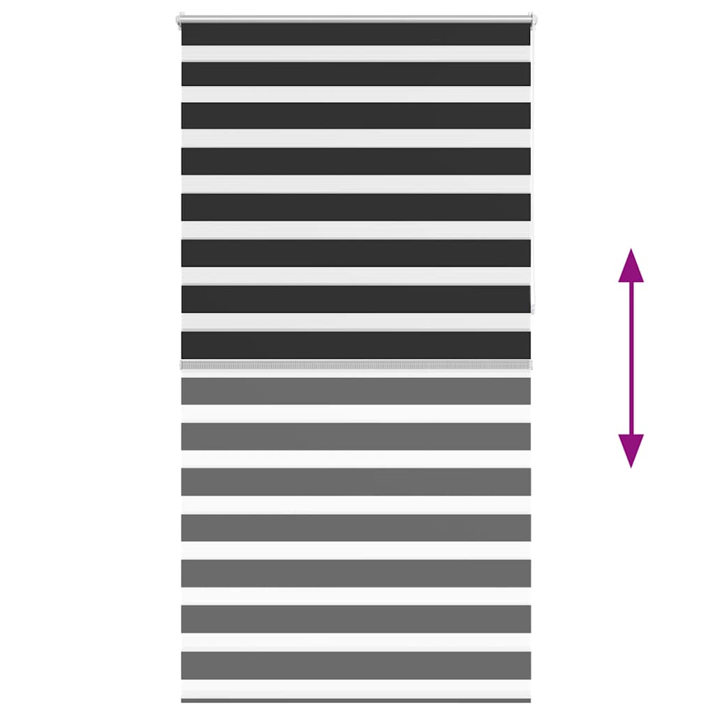 Zebra Blind 120 x 230 cm Black