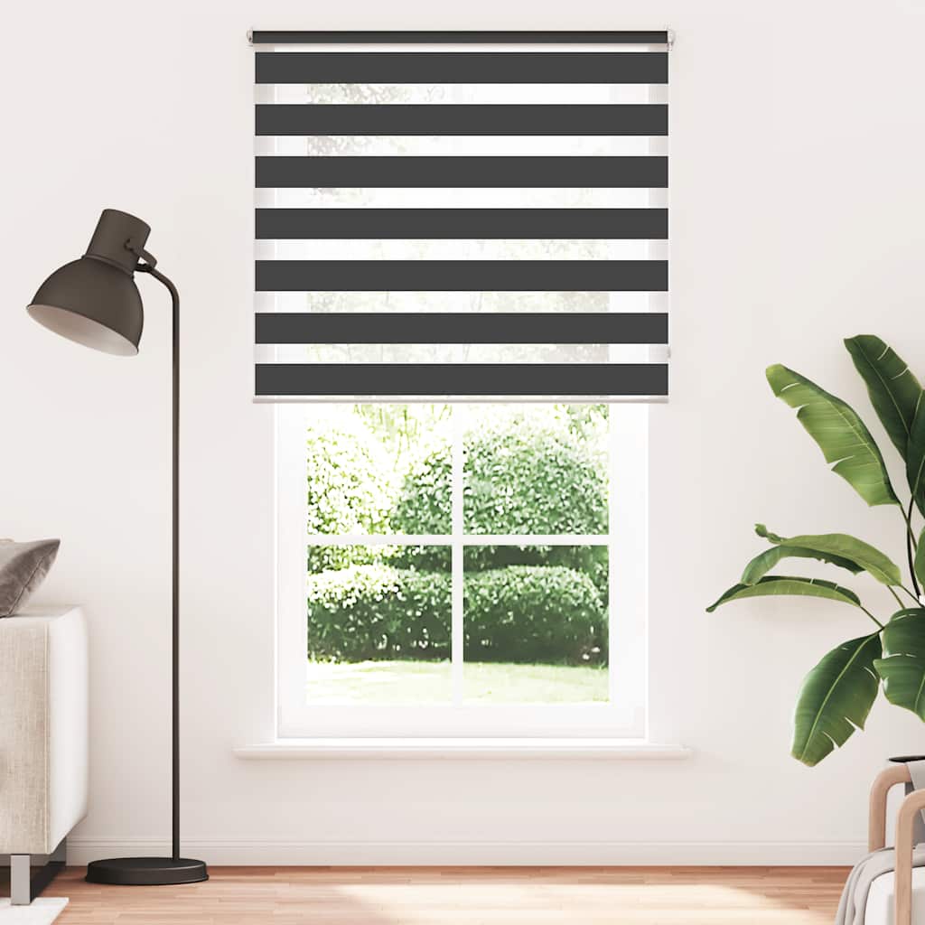 Zebra Blind 120 x 230 cm Black