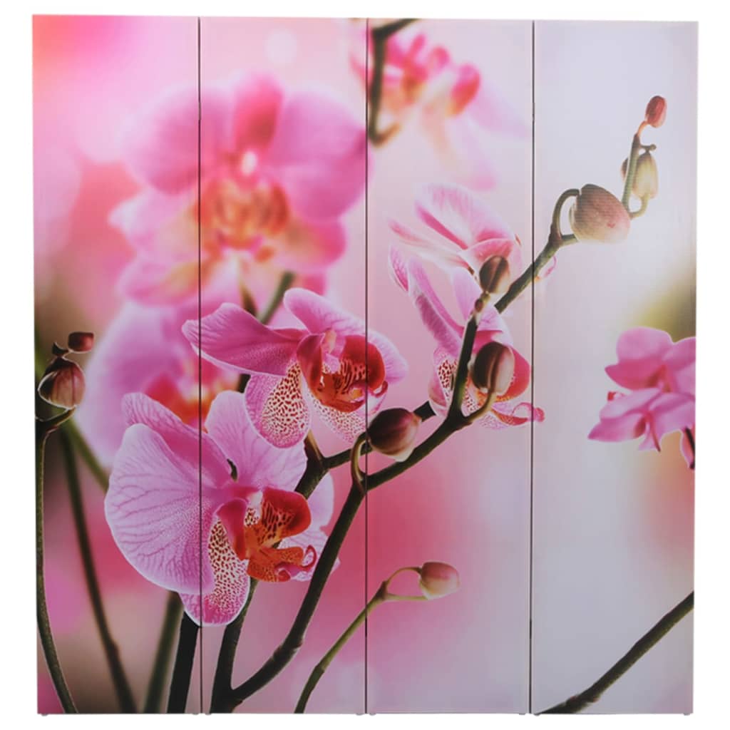 Folding Room Divider 160x170 cm Flower