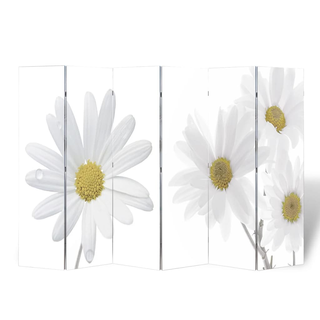 Folding Room Divider 217x170 cm Flower