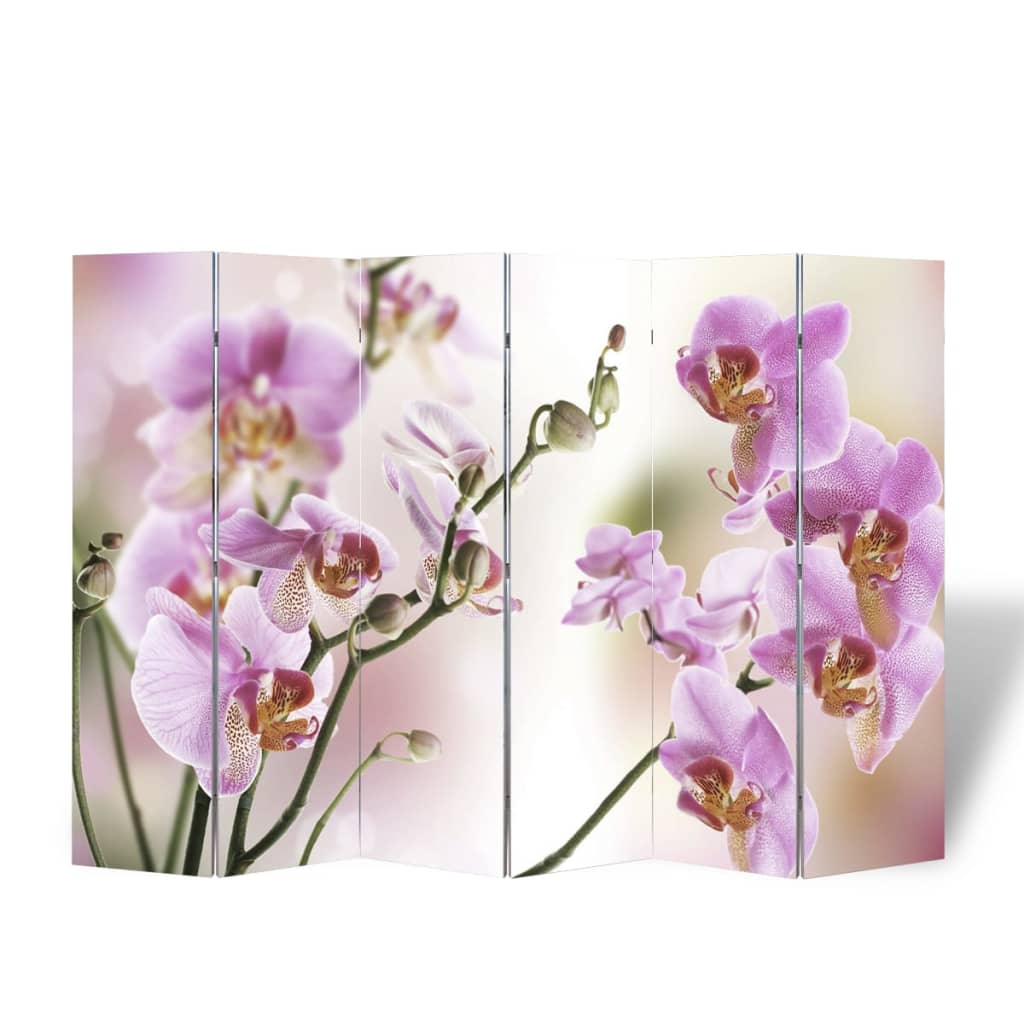 Folding Room Divider 217x170 cm Flower