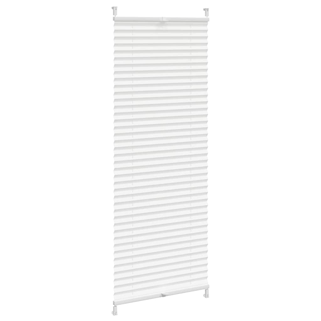Plisse Blind 40x100cm White Pleated Blind