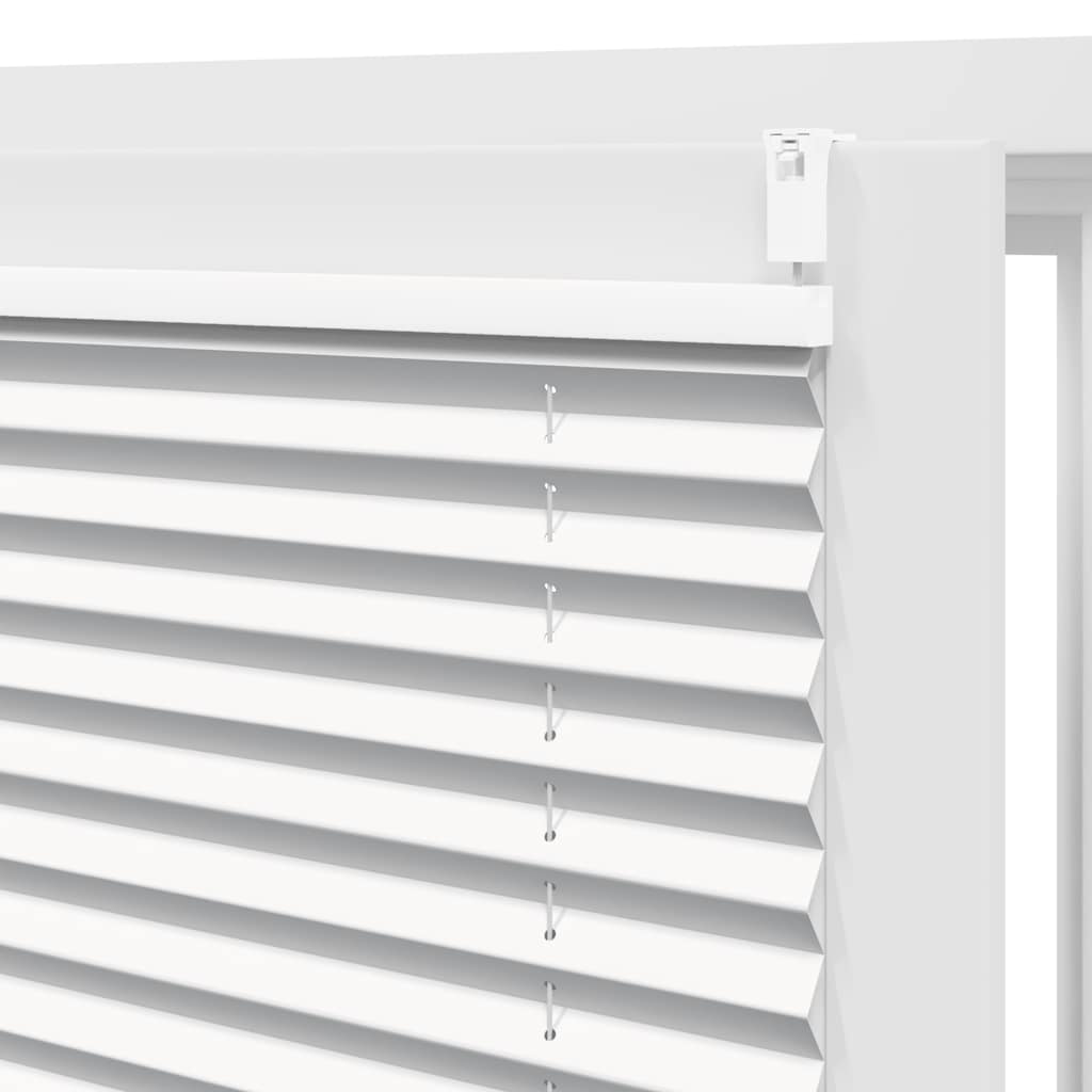 Plisse Blind 80x100cm White Pleated Blind