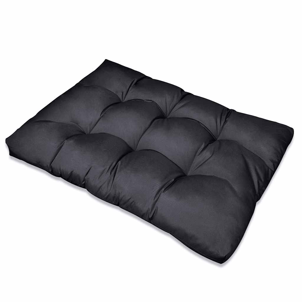 Pallet Sofa Cushion 13 pcs Black 120 x 80 x 10 cm Fabric