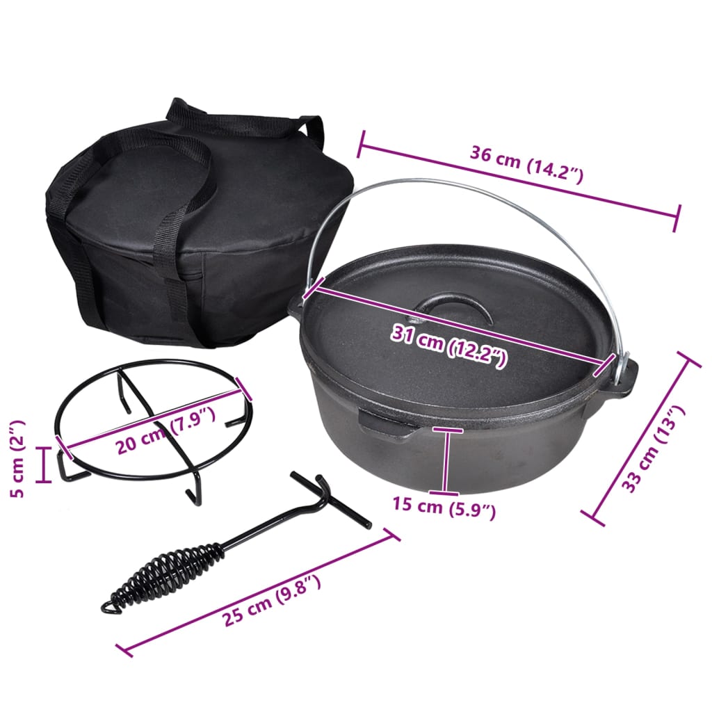 Dutch Oven 5.6 L including Accessories