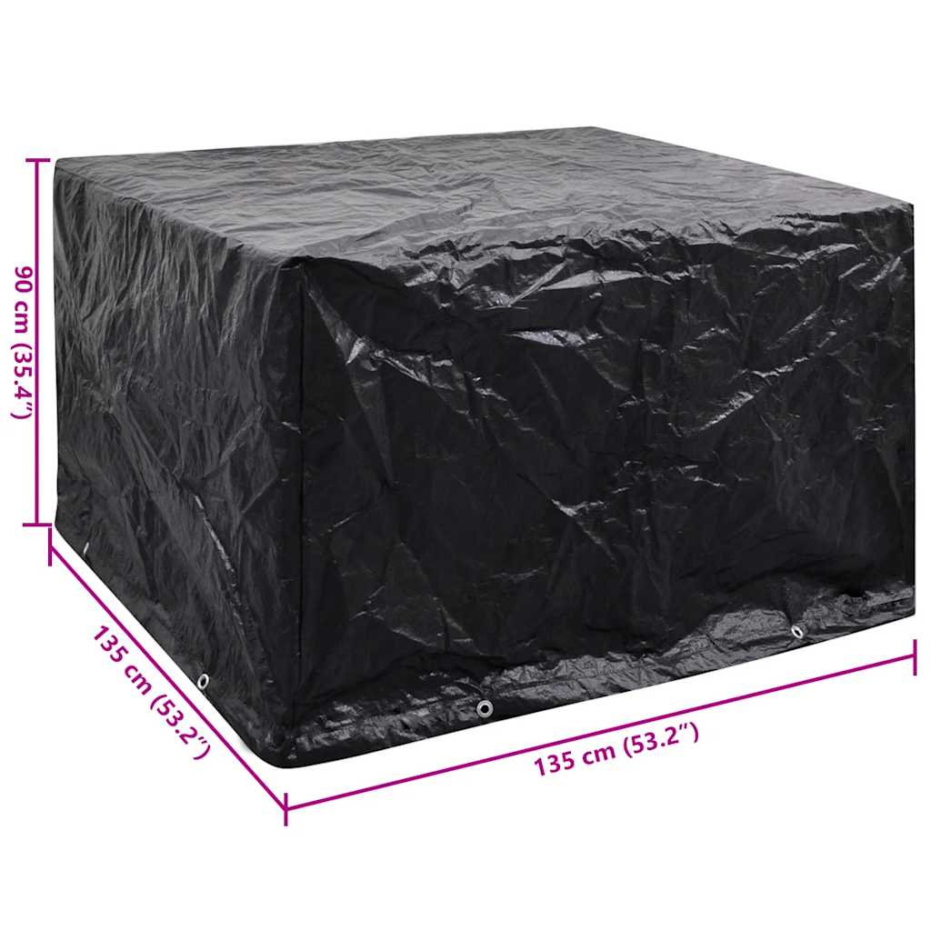 Garden Furniture Cover 8 Eyelets 135 x 135 x 90 cm