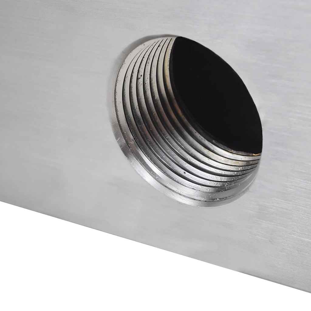 Rectangular Waterfall Pool Fountain Stainless Steel 30 cm