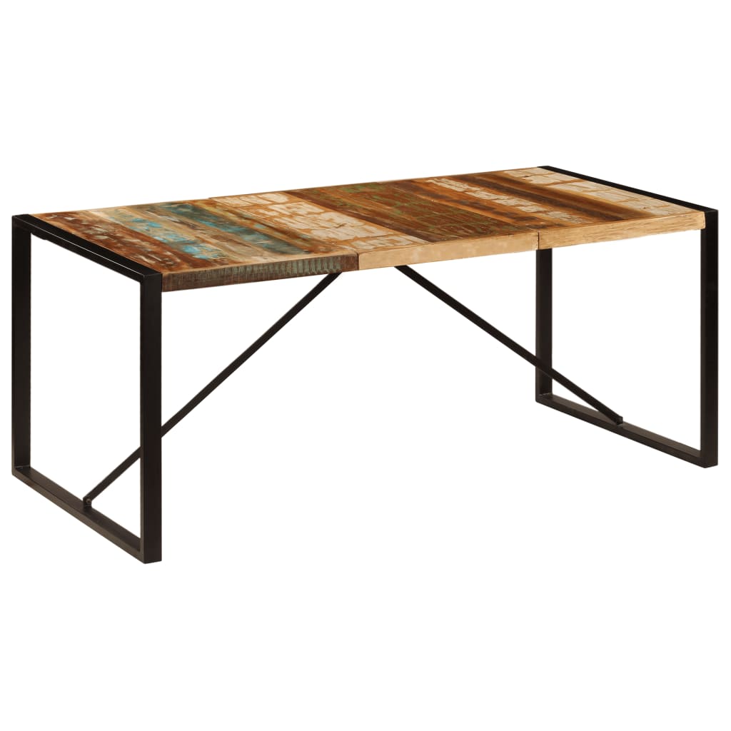 Dining Table 180x90x75 cm Solid Reclaimed Wood