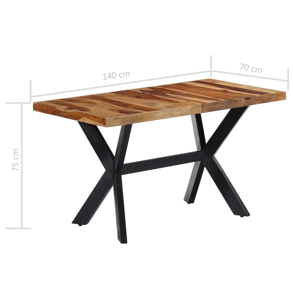 Dining Table 140x70x75 cm Solid Acacia Wood
