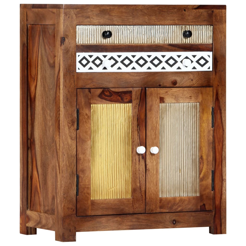 Side Cabinet 60x30x75 cm Solid Acacia Wood