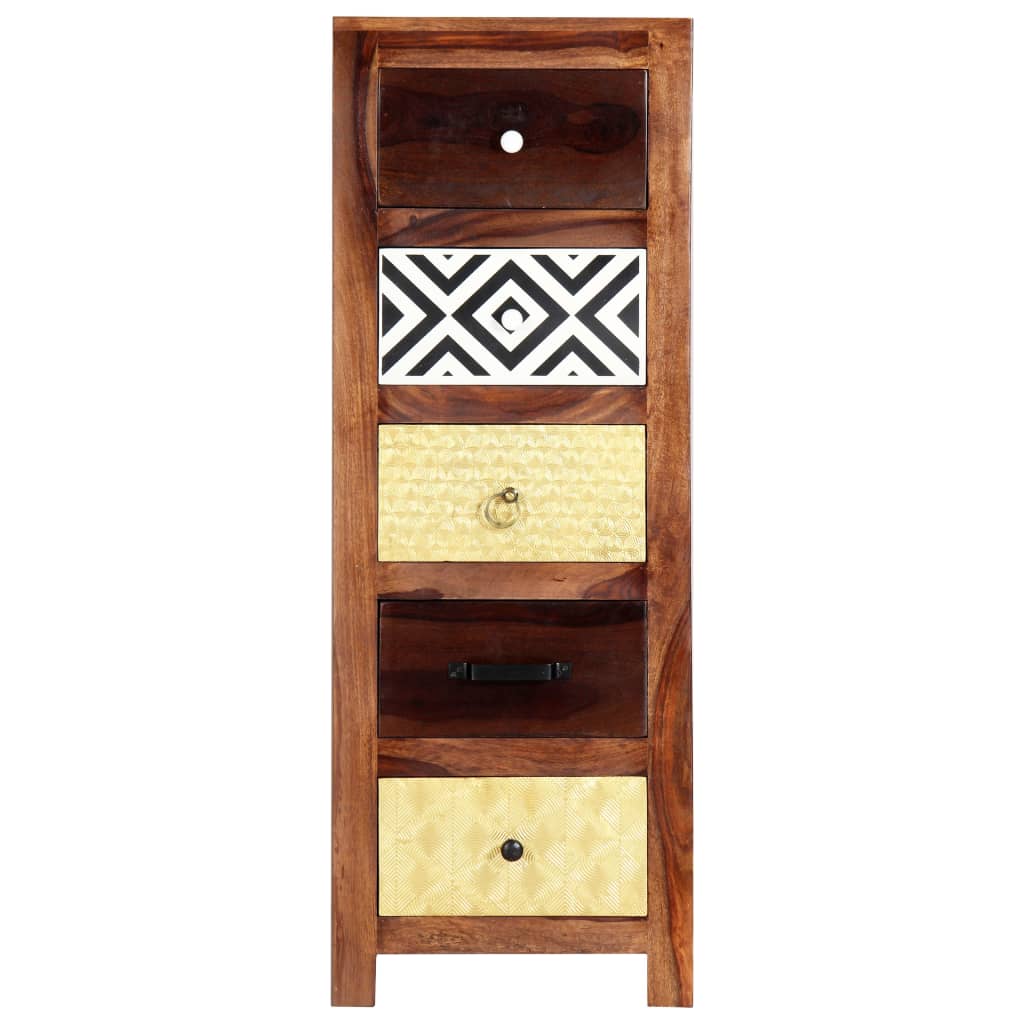 Side Cabinet 40x30x110 cm Solid Acacia Wood